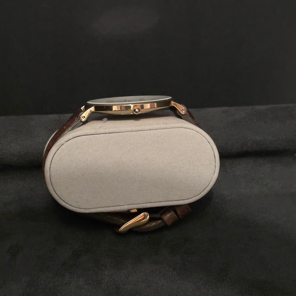 Daniel Wellington Wrist Watch Mens OS Brown Leather Gold Analog Classic - Picture 5 of 5